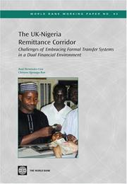 Cover of: The Uk-nigeria Remittance Corridor (World Bank Working Papers) (World Bank Working Papers)