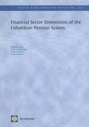 Cover of: Financial Sector Dimensions of the Colombian Pension System (World Bank Working Papers)