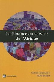Cover of La Finance Au Service de L'Afrique by patrick honohan,thorsten beck