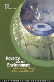 Cover of: Poverty and the Environment : Understanding Linkages at the Household Level (Environment and Development Series) (Environment and Development Series)