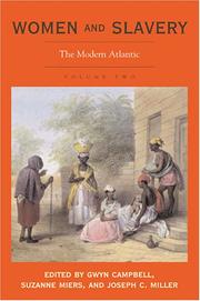 Cover of: Women and Slavery, V. 2: The Modern Atlantic (Women and Slavery)