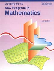 Cover of: New Progress in Mathematics: An Innovative Approach Including Two Options : Pre-Algegra, Algebra