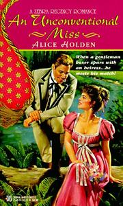 Cover of: An Unconventional Miss by Alice Holden