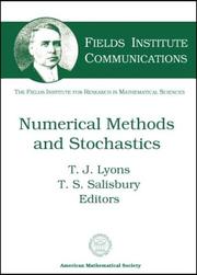 Cover of: Numerical Methods and Stochastics (Fields Institute Communications, V. 34)