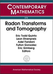 Cover of: Radon Transforms and Tomography