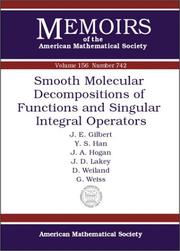 Cover of: Smooth Molecular Decompositions of Functions and Singular Integral Operators