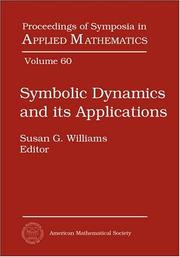 Cover of: Symbolic Dynamics and Its Applications by American Mathematical Society