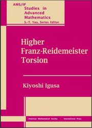 Higher Franz-Reidemeister Torsion (Ams/Ip Studies in Advanced Mathematics) by Kiyoshi Igusa