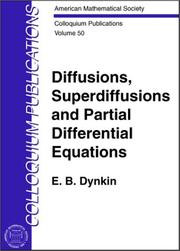 Cover of: Diffusions, Superdiffusions and Partial Differential Equations