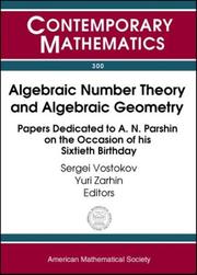 Cover of: Algebraic Number Theory and Algebraic Geometry: Papers Dedicated to A.N. Parshin on the Occasion of His Sixtieth Birthday (Contemporary Mathematics (American Mathematical Society), V. 300.)