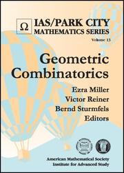 Cover of: Geometric Combinatorics (Ias/Park City Mathematics Series)