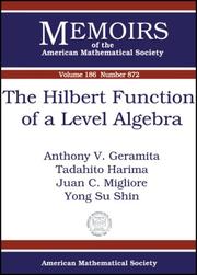 Cover of: The Hilbert Function of a Level Algebra (Memoirs of the American Mathematical Society)