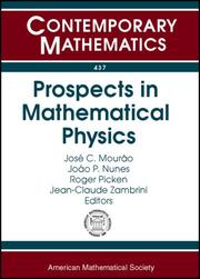 Cover of: Prospects in Mathematical Physics (Contemporary Mathematics)