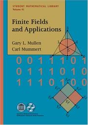 Cover of: Finite Fields and Applications (Student Mathematical Library)