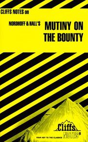 Cover of: Cliffsnotes Mutiny on the Bounty (Cliffs Notes Series) by Gregory Tubach