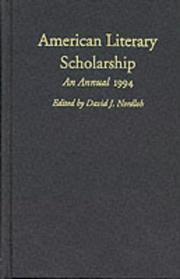 Cover of: 1994 (American Literary Scholarship)