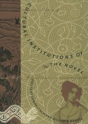 Cover of: Cultural institutions of the novel