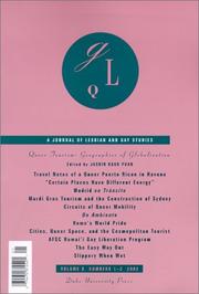 Cover of: Queer Tourism: Geographies of Globalization (A Journal of Lesbian and Gay Studies, Vol. 8, Numbers 1-2 2002)