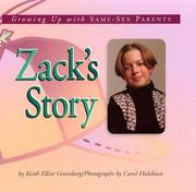 Zack's story by Keith Elliot Greenberg