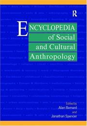 Encyclopedia of Social and Cultural Anthropology
