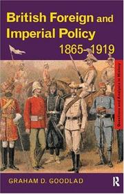 Cover of: British foreign and imperial policy, 1865-1919