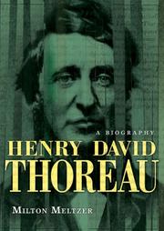 Cover of: Henry David Thoreau (...a Biography) by Milton Meltzer