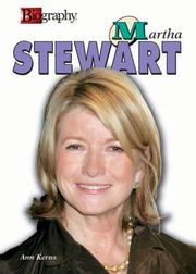 Cover of: Martha Stewart (Biography (a & E)) by Ann Kerns