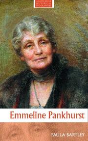 Cover of: Emmeline Pankhurst (Routledge Historical Biographies) by Paula Bartley