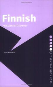 Cover of: Finnish by Fred Karlsson