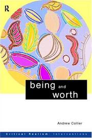 Cover of: Being and worth by Andrew Collier