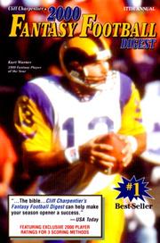 Cover of: Cliff Charpentier's 2000 Fantasy Football Digest