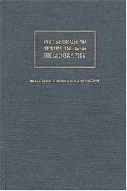 Cover of: Marjorie Kinnan Rawlings: a descriptive bibliography