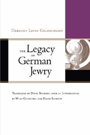 Cover of: The Legacy of German Jewry