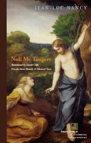 Cover of: Noli Me Tangere by Jean-Luc Nancy