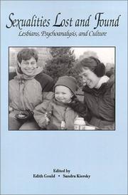 Cover of: Sexualities Lost and Found: Lesbians, Psychoanalysis, and Culture