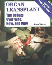 Cover of: Organ Transplant by Adam Winters