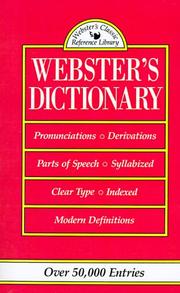 WEBSTER'S DICTIONARY by John Gage Allee