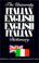 Cover of: The University Italian-English English-Italian Dictionary