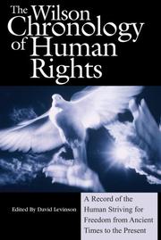 Cover of: The Wilson Chronology of Human Rights (Wilson Chronology Series)