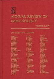 Cover of: Annual Review of Immunology 1997 (Annual Review of Immunology)