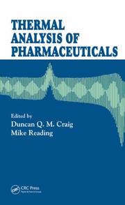 Cover of: Thermal Analysis of Pharmaceuticals by 