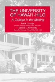 Cover of: The University of Hawai'i-Hilo: A College in the Making