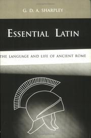 Cover of: Essential Latin by G. D. A. Sharpley
