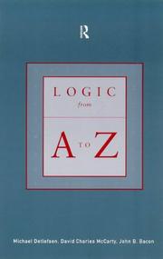 Cover of: Logic from A to Z by John B. Bacon