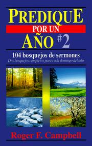 Cover of: Predique por un ano #2: Preach for a Year #2 (Predique Por Un Ano)