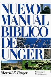 Cover of: Nuevo manual biblico de Unger: New Unger's Bible Handbook (Spanish)