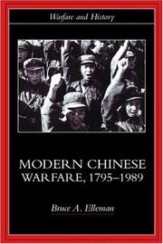 Cover of: Modern Chinese Warfare (Warfare and History) by Bruce A. Elleman