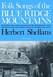 Cover of: Folk Songs Of The Blue Ridge Mountains by Herbert Shellans