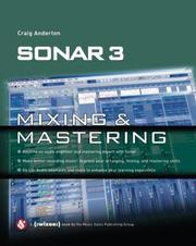 Cover of: Sonar 3: Mixing & Mastering