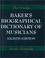 Cover of: The Concise Baker's Biographical Dictionary of Musicians